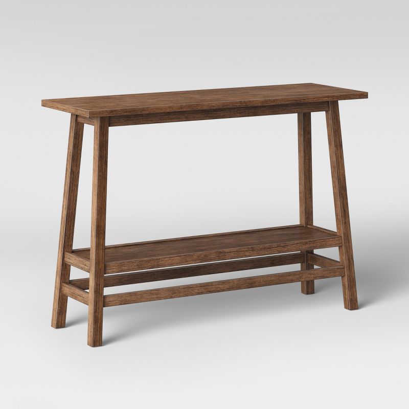 Haverhill Wood Console Table Weathered Brown - Threshold&#8482;, 4 of 8