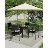 Patio Dining Chairs Set of 2, Aluminum Outdoor Dining Chair with Armrest & Wider Seat, All-Weather Stackable Patio Chairs for Garden - 3 of 4