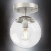 Urban Ambiance Luxury Minimalist Indoor Ceiling Light,  7-7/8''H x 5-7/8"W x 5-7/8''D,  Brushed Nickel Finish, UHP4441 - 4 of 4