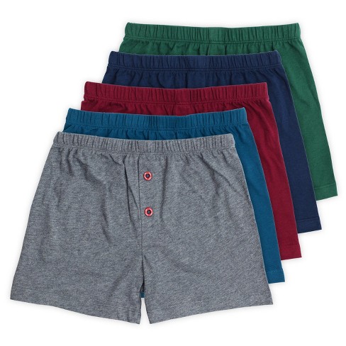 Lucky & Me Noah Boys Knit Boxer Color Deep 5 Pack Size 6y : Target