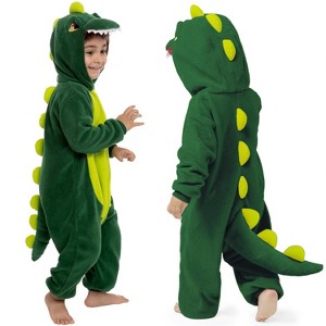 Joyfy Halloween Baby Animal Costume, Toddler Dinosaur Jumpsuit, Plush Jumpsuit Infants Romper Halloween Costume - 1 of 4