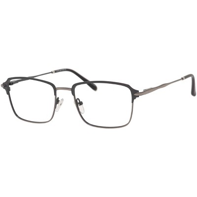 Ernest Hemingway H4850 Designer Acetate Eye Glasses Frame in Gloss Black Silver/Demo Lens 143mm Frame/58mm Lens Width