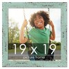 PosterPalooza | Square Shabby Chic Green Picture Frame - UV Acrylic, Foam Board Backing, Hanging Hardware - 2 of 4