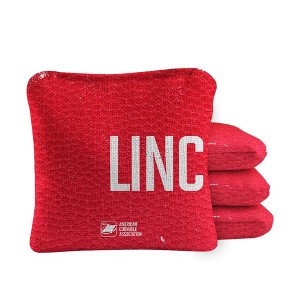 Skip's Garage | Gameday Lincoln Synergy Pro Cornhole Bags (Set of 4) - 1 of 4
