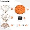 YARDSIGHT Papasan Chair with Large Plush Cushion -Hand-Woven Wicker Base, Cozy Lounge Chair for Living Room, Bedroom, Balcony, or Reading Nook - 4 of 4