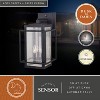 VAXCEL Hyde Park Dusk to Dawn Bronze Mission Outdoor Wall Light Lantern Clear Glass - 2 of 4