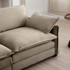 NicBex Couches for Living Room Large Deep Seat 2 Seater Sofa Couch Comfort Corduroy Upholstered Sofa With 4 Pillows for Bedroom - 2 of 4