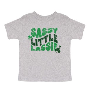 The Juniper Shop Sassy Little Lassie Bubble Letter Toddler Short Sleeve Tee - 1 of 4