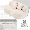 Vynxaria Bean Bag sofa Lazy Sofa Durable Comfort Lounger High Back Bean Bag Chair Couch - 4 of 4