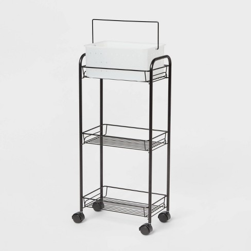 Bathroom Storage Cart Black - Room Essentials™ : Target