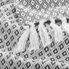 Americanflat Omala Throw Blanket in Cloud Grey and White Mini Diamond - 100% Cotton with Fringe - 50" x 60" - 3 of 4