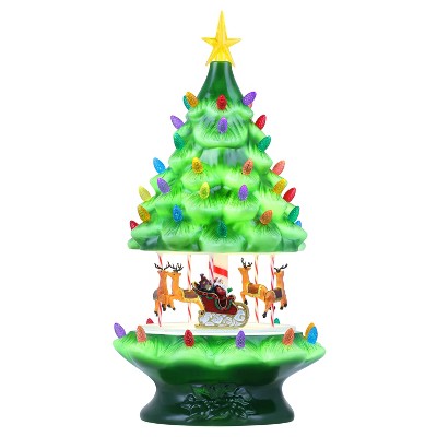 Mr. Christmas Animated LED Nostalgic Tree Carousel Musical Christmas Decoration