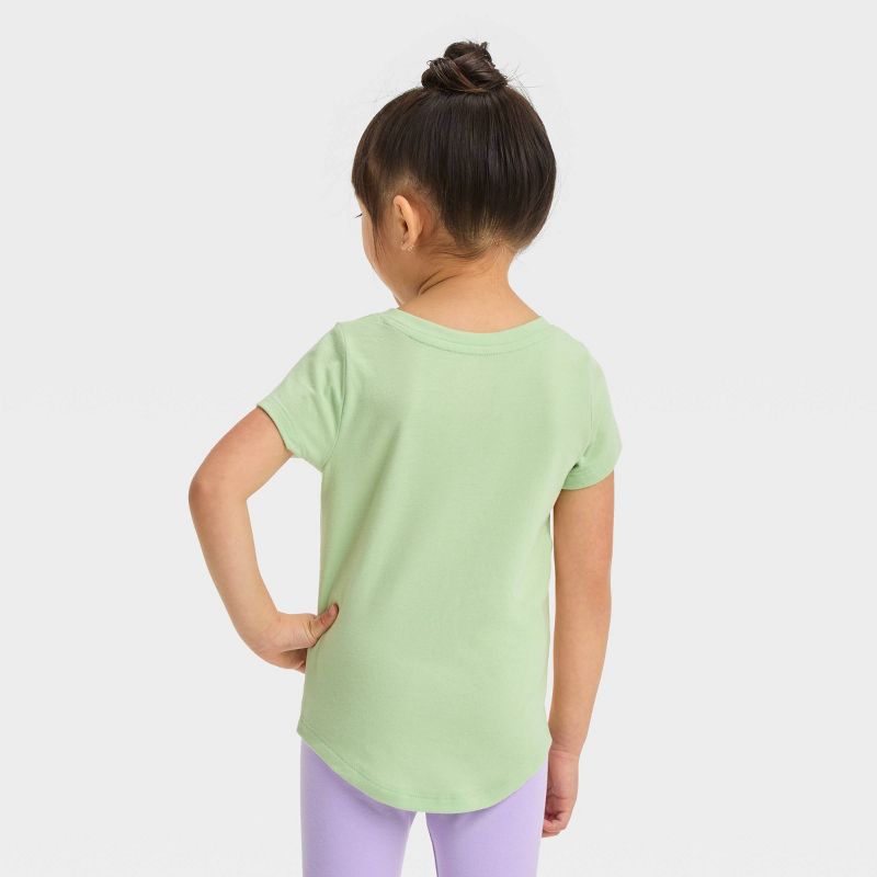 Toddler Girls' Short Sleeve Solid T-Shirt - Cat & Jack™, 3 of 5