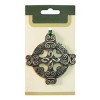 Slickblue Hanging Irish Symbol Ornament, Bronze Detail, Ribbon Hanger, Folk Style, Multiple Designs - 2 of 3