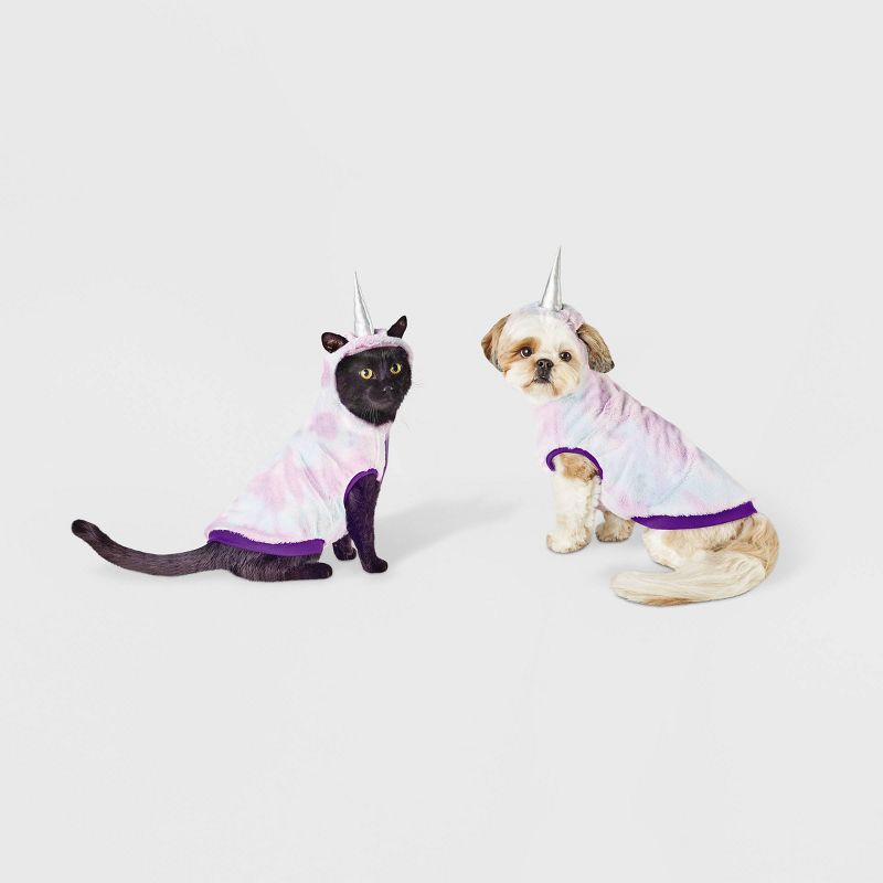 Unicorn Plush Hoodie Dog and Cat Costume - Hyde & EEK! Boutique™, 1 of 5