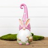 Easter Gnome Figurine 13" – Cute Pink Resin Easter Home Décor for Mantels & Entryways by Melrose - 2 of 3
