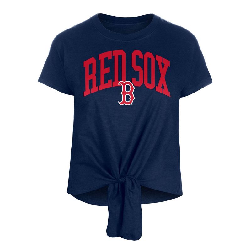 MLB Boston Red Sox Women&#39;s Front Knot T-Shirt, 1 of 7