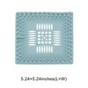 Unique Bargains Drain Strainer Square Drain Strainer TPR 5.24"x5.24" 1 Pc - 3 of 4