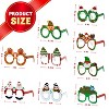 Joyfy 36-Pack Christmas Costume Eyeglasses - Assorted Festive Frames for Photo Booths, Parties & Favors (One Size Fits All) - 2 of 4