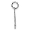 Black Bow Jewelry Sterling Silver, Athletic Collection, Small Polished Number 34 Pendant - 2 of 4