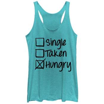 Women's Lost Gods Valentine's Day Hungry Status Racerback Tank Top