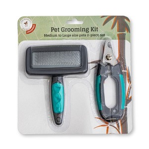 American Pet Supplies 2-in-1 Essential Pet Grooming Kit – Brush & Clippers Set for Easy Grooming - 1 of 3