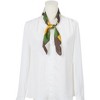Elerevyo Women Contrast Color Silk Like Bandana Square Neck Scarves 1 Pc 27.6"x27.6" - 2 of 4