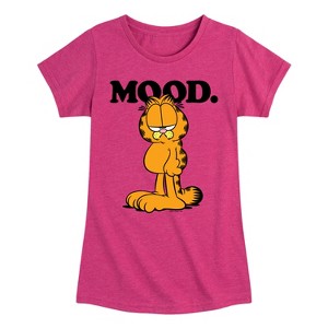 Girls' - Garfield - Mood Fitted Short Sleeve Graphic T-Shirt - 1 of 4