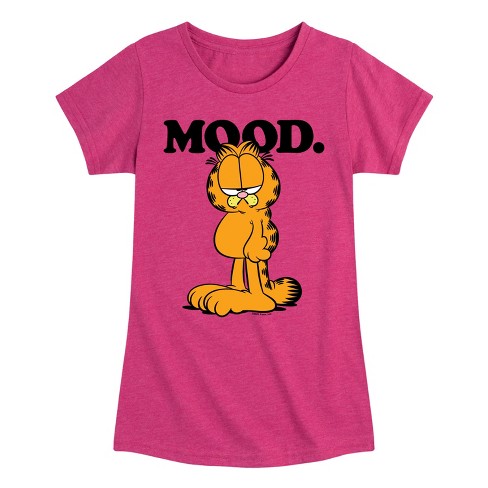 Girls' - Garfield - Mood Fitted Short Sleeve Graphic T-Shirt - image 1 of 4