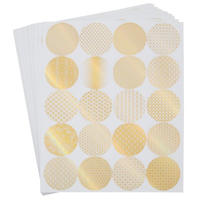 Pipilo Press 300 Pack Envelope Seal Stickers Labels for Gift Boxes & Cards, Gold, 1.5 in