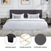 AndMakers Wood Frame Upholstered Platform Bed - 3 of 4