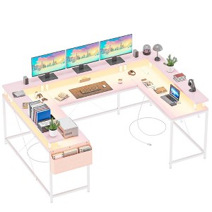 U Shaped Computer Gaming Desk - 1 of 4