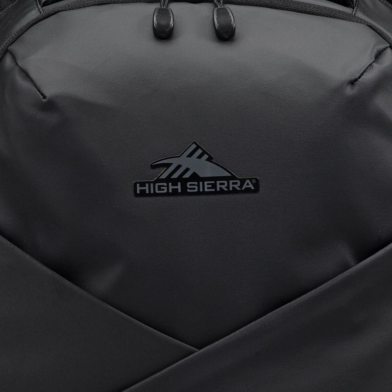 High Sierra Luna Polyester Large Storage Backpack with Grab Handle, 360 Degree Reflectivity, and Laptop Padded Pocket Sleeve, Black, 5 of 7