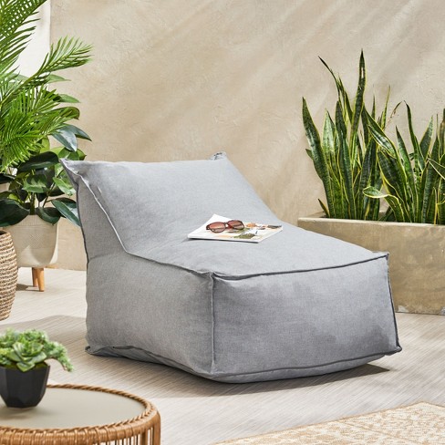 Nobel Bean Bag Chairs Indoor Outdoor Water Resistant Gray Fabric 3 Foot Bean Bag Chair Maison Boucle