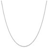 Black Bow Jewelry 1.1mm 14k White Gold Solid Flat Cable Chain Necklace - 3 of 4