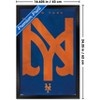 Trends International MLB New York Mets - Logo 25 Framed Wall Poster Prints - 3 of 4