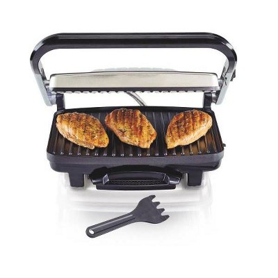 Hamilton Beach Stainless Steel Electric Panini Press & Indoor Grill