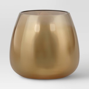 12.5oz Mirrored Glass Stemless Wine Glass Brown - Threshold™: Hand Wash, Cold Beverages, Drinkware for All Ages - 1 of 3