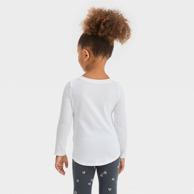 Toddler Girls' Long Sleeve T-Shirt - Cat & Jack™, 3 of 5