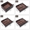 Gulches Jewelry Armoire with Mirror, 8 Drawers & 16 Necklace Hooks, 2 Side Swing Doors(Brown) - 4 of 4
