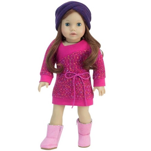 Sophia's - 18" Doll - Knit Sweater Dress - Hot Pink - image 1 of 1