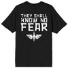 Warhammer 40000 Know No Fear Front and Back Men's Black Graphic Tee - 3 of 4