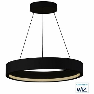 ET2 Lighting iCorona WiZ 1 - Light Flush Mount in  Black - 1 of 1