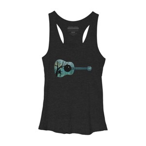 Women's Design By Humans All I Need is My Music and a Starry Night By Maryedenoa Racerback Tank Top - 1 of 2