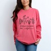 Simply Sage Market Women's Spread Kindness Like Wildflowers Long Sleeve Garment Dyed Tee - 2 of 4