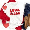 Simply Sage Market Women's Love Vibes Heart Short Sleeve Graphic Tee - 3 of 4