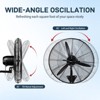 Winado 20 in. 3-Speed Black Indoor/Outdoor Wall Mount Fan - 2 of 4