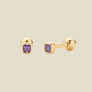 Made By Mary | February Birthstone Stud Earrings - 1 of 4