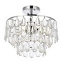 Elegant Lighting Mila 14 inch flush mount in chrome - 3 of 4