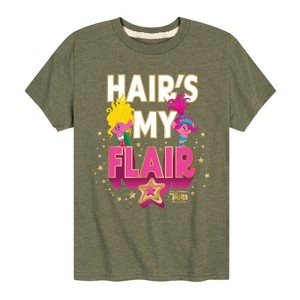 Boys' - Trolls - Hairs My Flair Poppy and Viva Short Sleeve Graphic T-Shirt - 1 of 4
